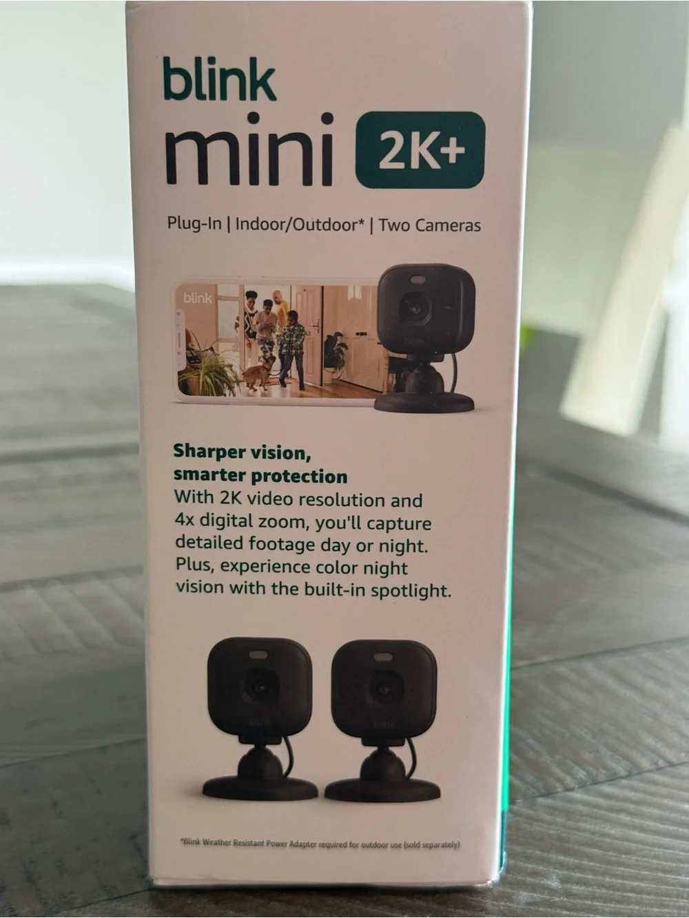 Blink Mini 2K+ Indoor/Outdoor Security Cameras - Black